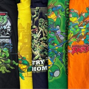 Y2K Ninja Turtle Shirts - Size APPROX 5/6T